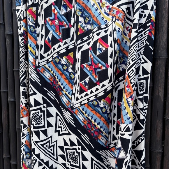 Nostalgia cotton maxi skirt. Multi color print. Size L - Picture 3 of 7